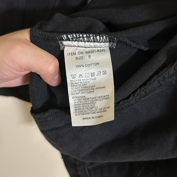 NWT Brandy Melville Black Oversized Denim Jacket - Picture 3 of 5